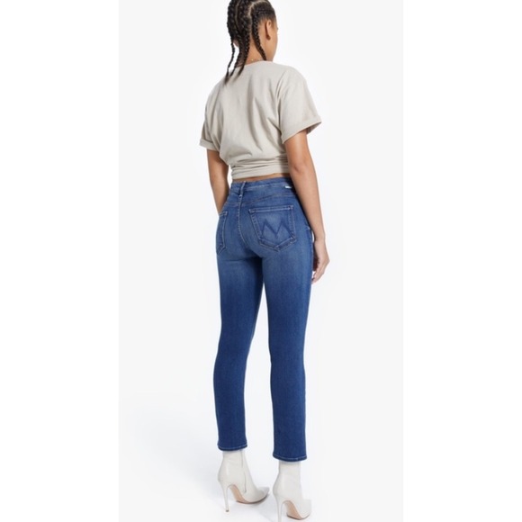 MOTHER The Dazzler Ankle Straight-Leg Jeans in Sweet and Sassy Size 28 - Picture 2 of 8